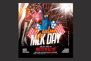 Mlk Day Weekend Flyer, a Flyer Template by DSGraphicDesign