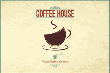 Vintage coffee background