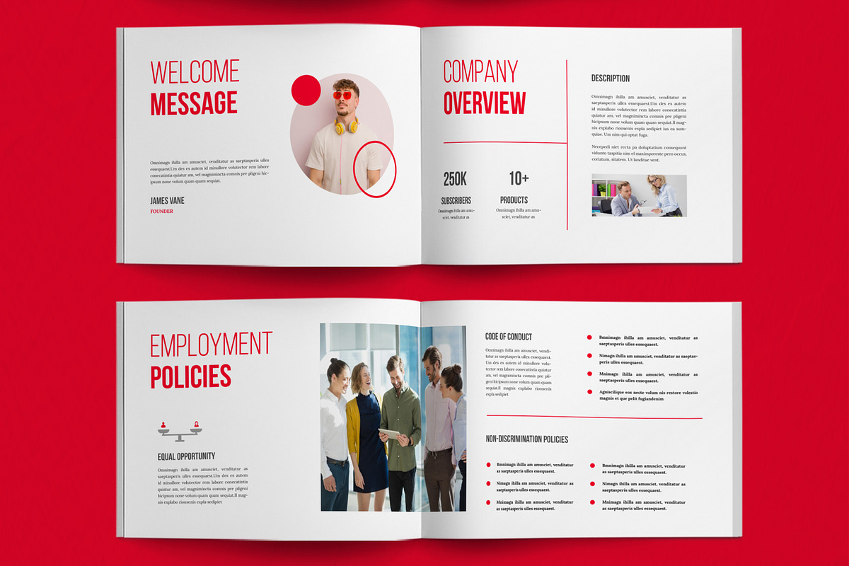 HR Employee Handbook, a Brochure Template by ContestDesign (Photo 3 of 6)