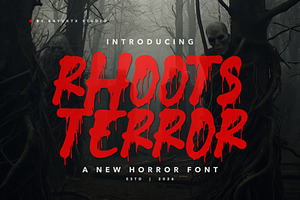 Rhoots Terror - Horror Typeface Font