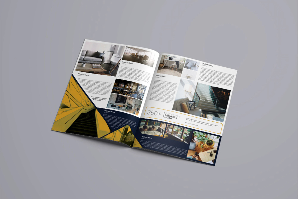 Interior Design Portfolio Template, a Brochure Template by retrographix (Photo 4 of 5)