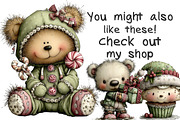 Cute Christmas Clipart, an Illustration by cherrydesign (Thumbnail 4 of 4)