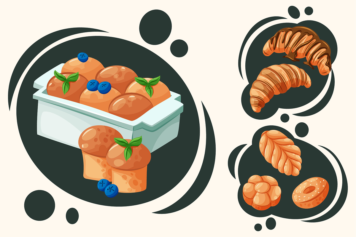 Bakery themed products, an Object Illustration by Thkatefox (Photo 2 of 4)