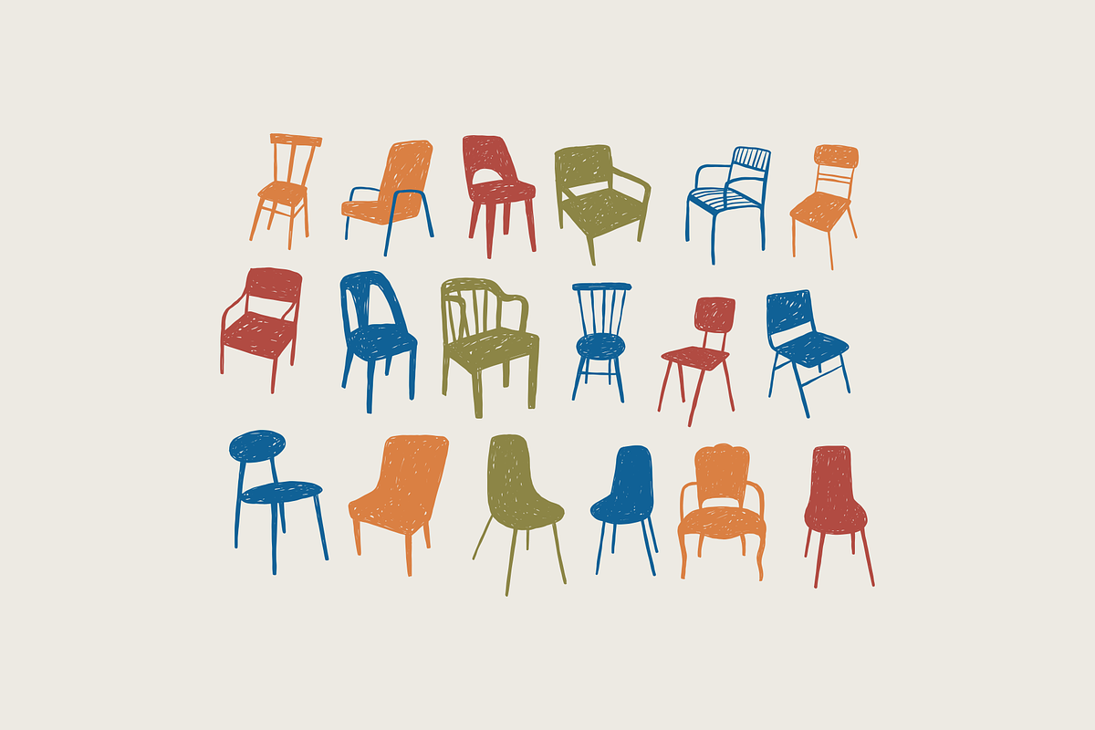 Hand Drawn Doodles Chair, a Decorative Illustration by Barkova Nadya (Photo 2 of 7)
