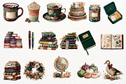 Fall Clipart Watercolor Sublimation, a Seasonal Illustration by Maysa Art (Thumbnail 3 of 5)