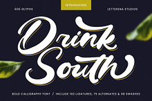Drink South Bold Calligraphy Font