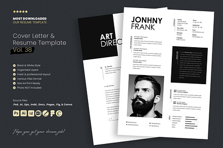 Creative Resume CV Template 38, a Resume Template by Boostock