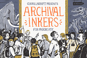 Archival Inkers for Procreate, a Brush Add-On by Guerillacraft (Thumbnail 1 of 8)