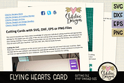Flying Hearts Card SVG Cutting File, an Invitation Template by Clikchic Designs (Thumbnail 5 of 5)