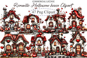 Romantic Halloween house Clipart, an Illustration by designcity5 (Thumbnail 1 of 5)