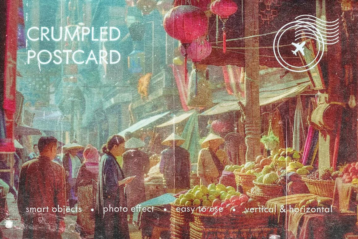 Vintage Postcard Effects Bundle, a Layer Style Add-On by pixelbuddha.net