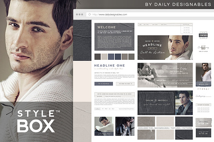 StyleBox Blog Graphics/Website Kit 2