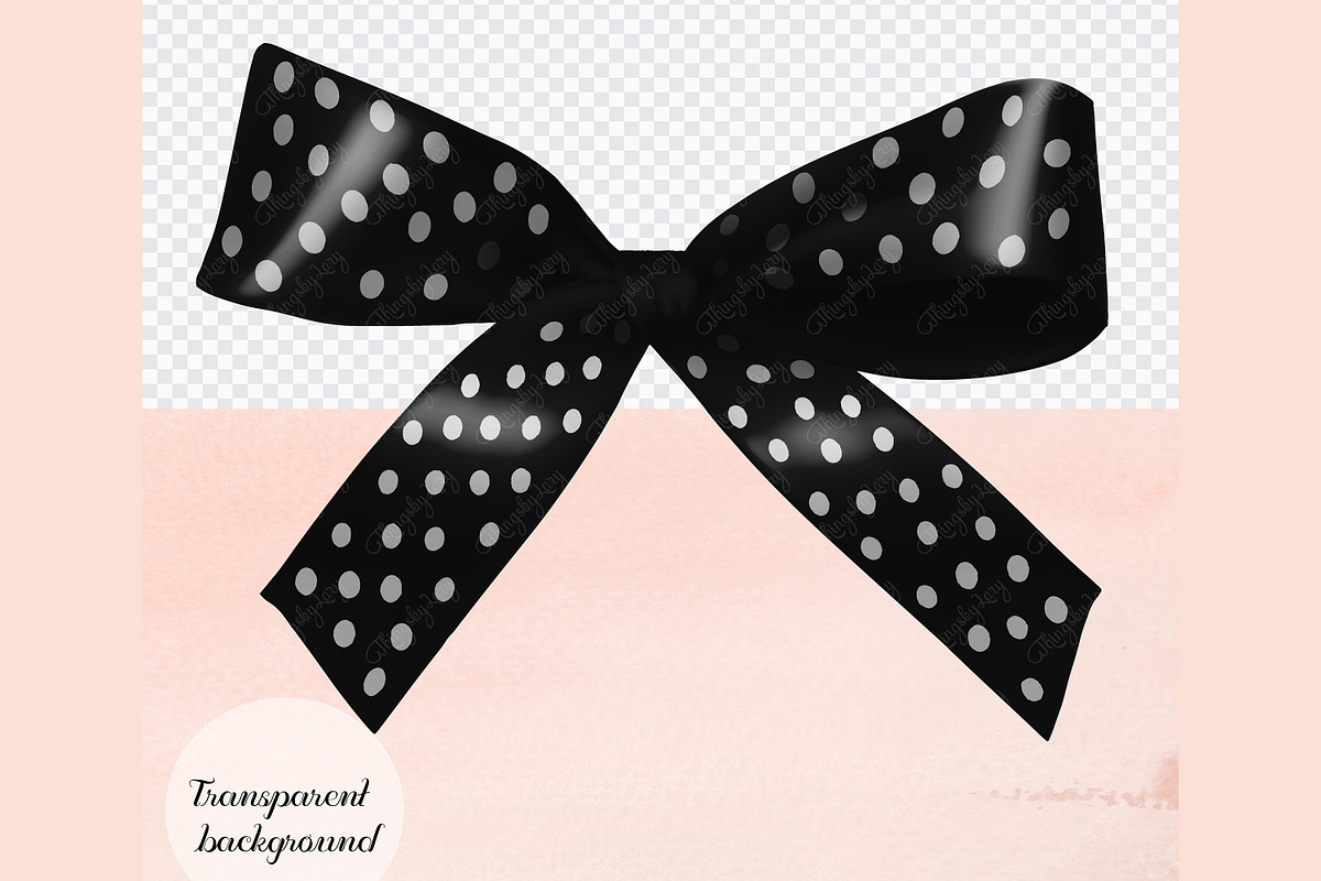 56 Black Satin Bows and Ribbons PNG, an Object Graphic by ThingsbyLary (Photo 4 of 10)