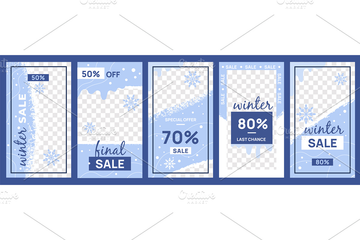Winter design stories. Sale and, an Illustration by YummyBuum