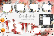 Watercolor Halloween night clipart, a Decorative Illustration by Yuliya Derbisheva (Thumbnail 8 of 11)