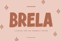 Brela - Thumbnail YouTube Font