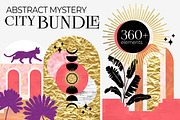 Abstract Mystery City Bundle, an Object Graphic by Julie&Taily (Thumbnail 1 of 20)