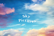 Painted Sky Pictures, Sky Landscape, a Texture Graphic by by creative paper (Thumbnail 5 of 7)