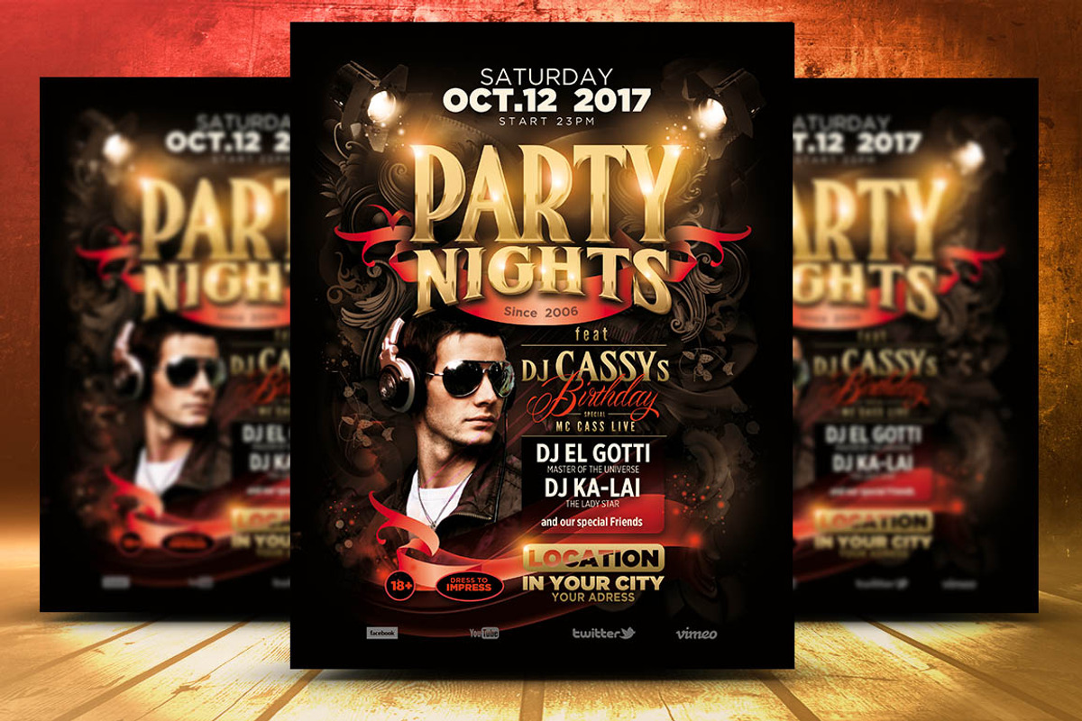 Party Nights, a Flyer Template by aigenart (Photo 4 of 4)