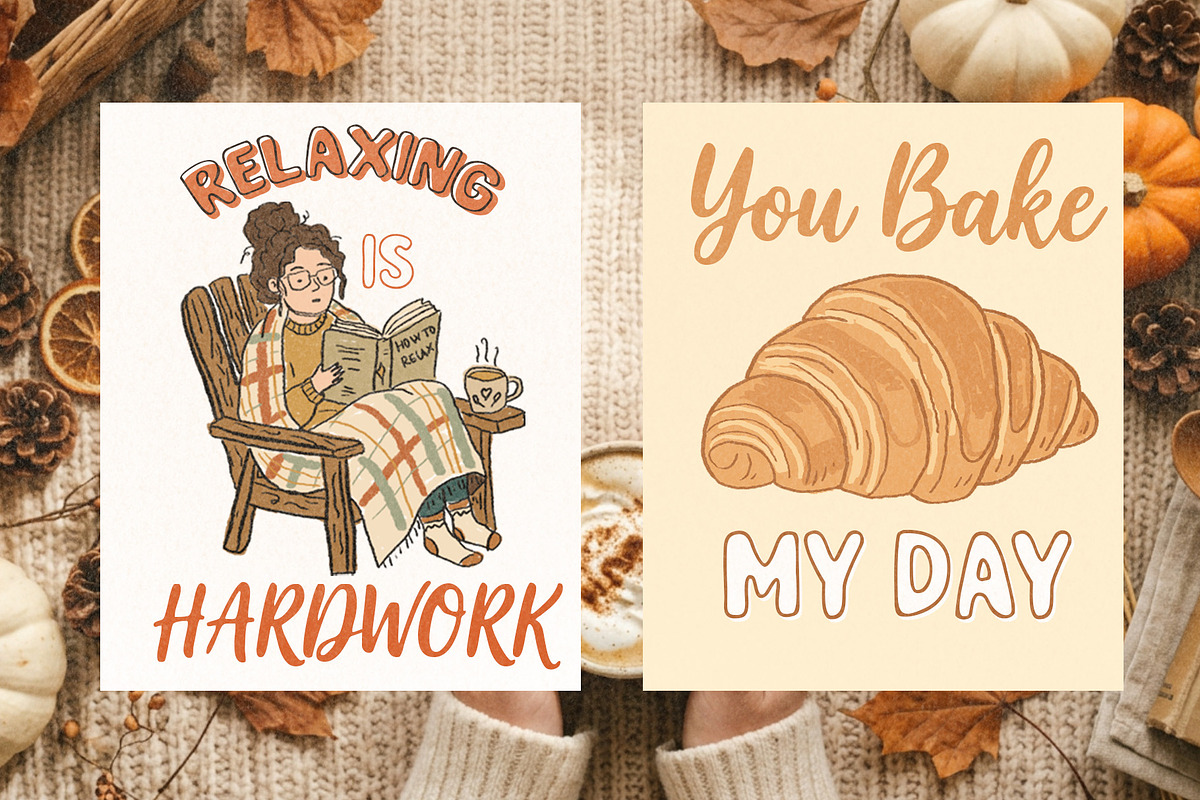 Spiced Autumn Playfull Dual Font, a Handwritten Font by deadlock studio (Photo 2 of 10)