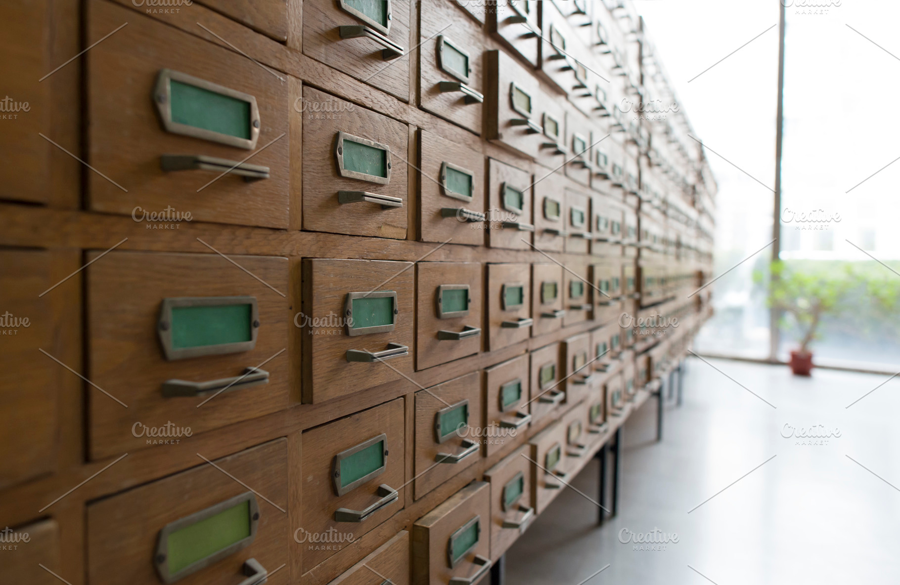 Drawers in archive stock photo containing archive and file, a School & Education Photo by DegImages
