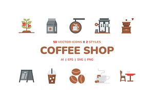 Coffee Shop Icon Pack