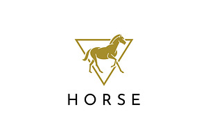 Vintage Retro Horse Emblem Logo, a Branding & Logo Template by Buqancreative