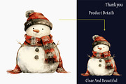 Watercolor Gothic Christmas Clipart, an Illustration by designcity5 (Thumbnail 5 of 5)
