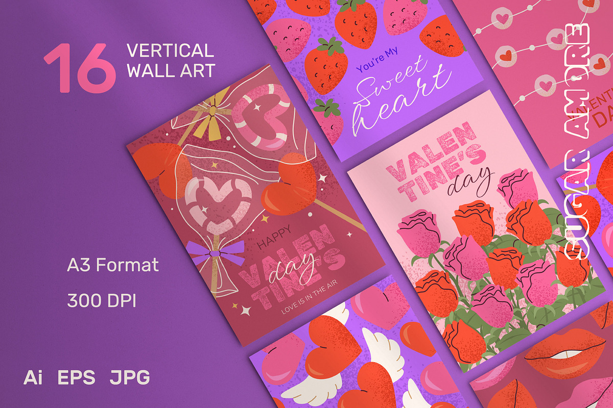 SUGAR AMORE WallArt and Greetings, a Background Graphic by IuliiaSavko (Photo 2 of 11)