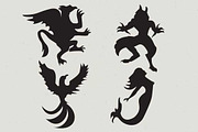 Mythical Silhouettes, an Illustration by Cheeky Lemons (Thumbnail 3 of 3)