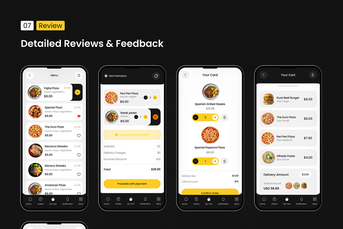 Yumgo – Food Delivery Mobile App UI, an UI Kit Template by Brickclay (Photo 17 of 19)