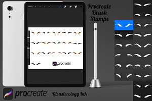 Eyebrows Set 1 Procreate Brush Stamp