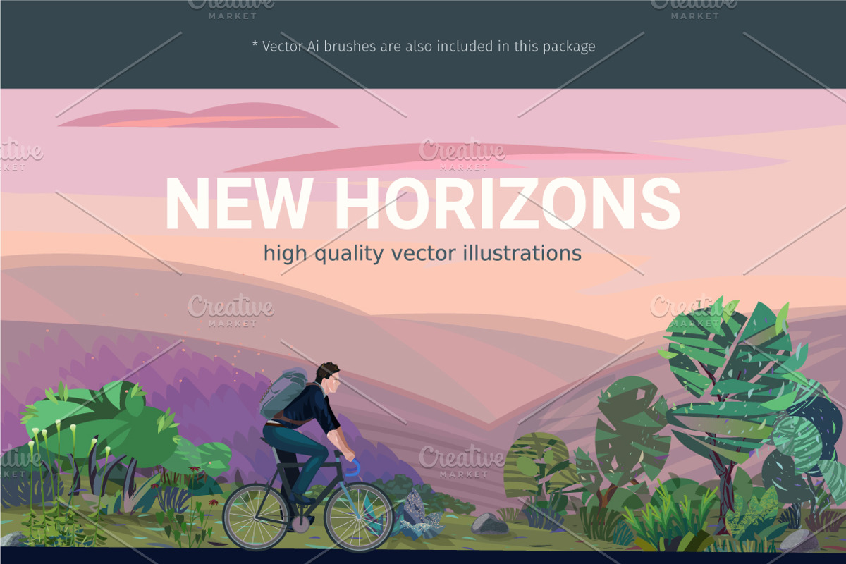 Creative landscape construction kit, an Object Illustration by Digithings (Photo 10 of 10)