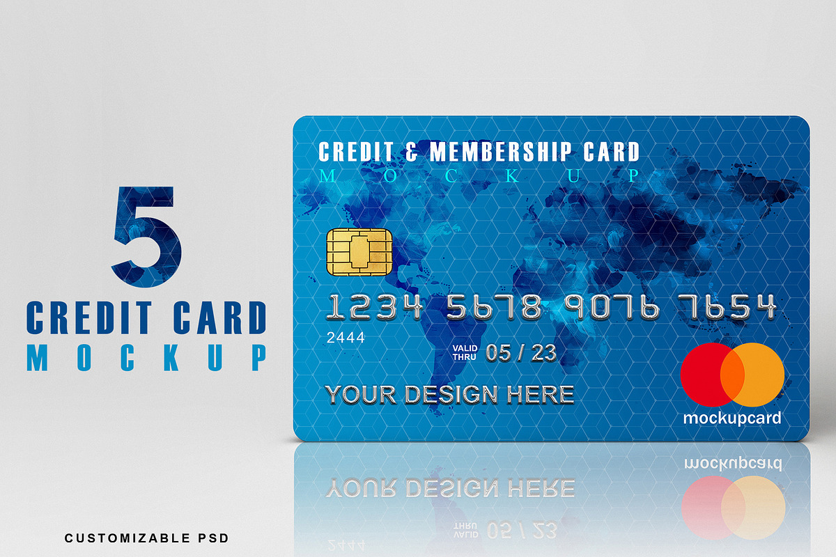 Credit Card Mockup, a Product Mockup by Honnum Graphic Art (Photo 1 of 14)