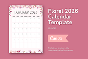 2026 Canva Flower Calendar Template, a Card Template by Snapybiz (Thumbnail 6 of 10)