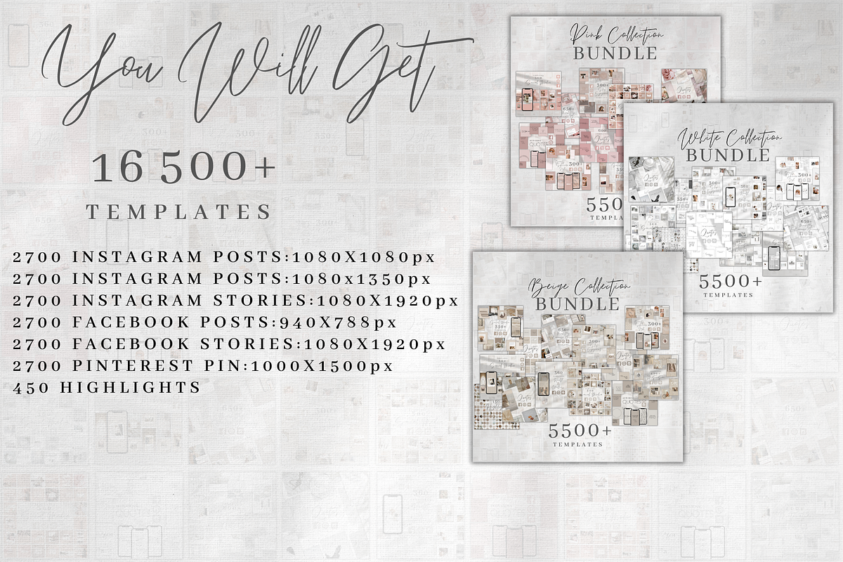 Canva Social Media Template Bundle, a Social Media Template by BRANDcontent (Photo 2 of 10)