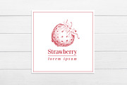 Strawberry Vector Collection, a Food Illustration by Lubov Illustrations Shop (Thumbnail 6 of 7)
