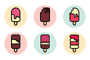 Ice Cream Clipart, an Outline Icon by lavinialorena (Thumbnail 3 of 3)