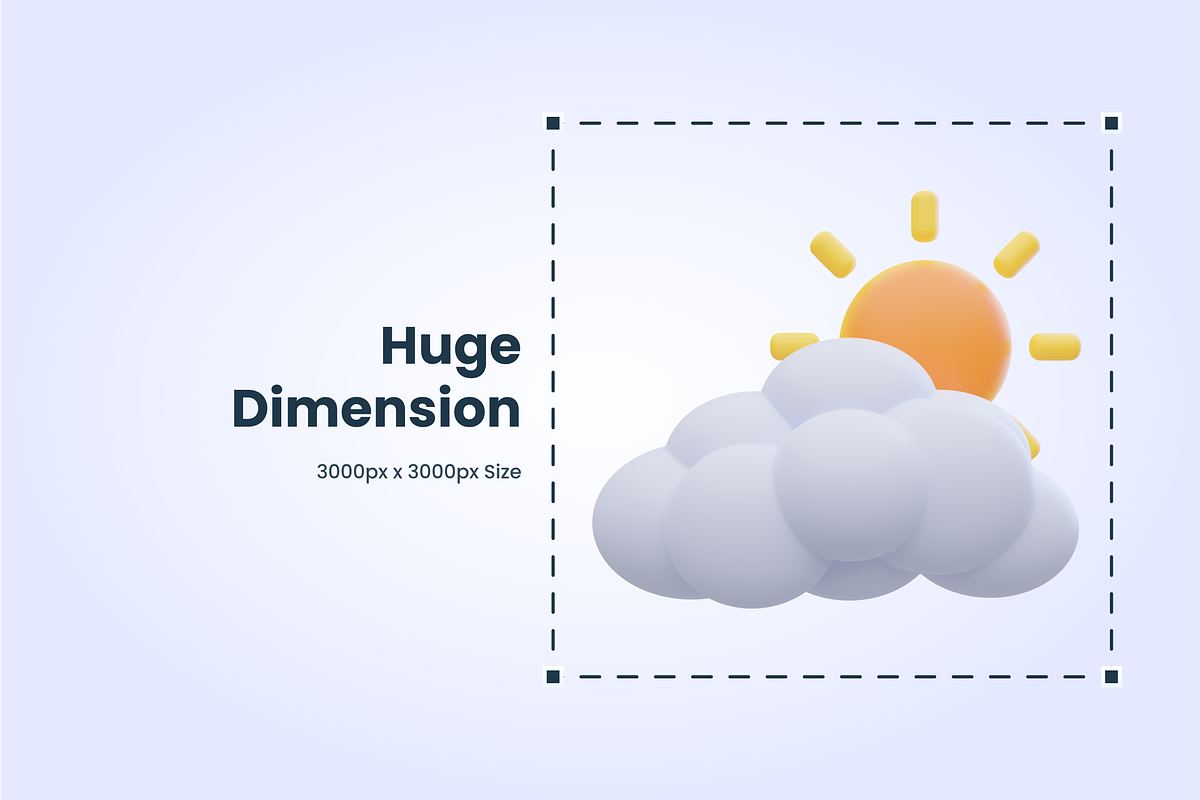 3D Meteorology Icon Vol 1, an Object 3D Model by SLAB! Design (Photo 2 of 4)