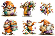Easter Gnome Clipart, an Illustration by CreationArt (Thumbnail 4 of 6)