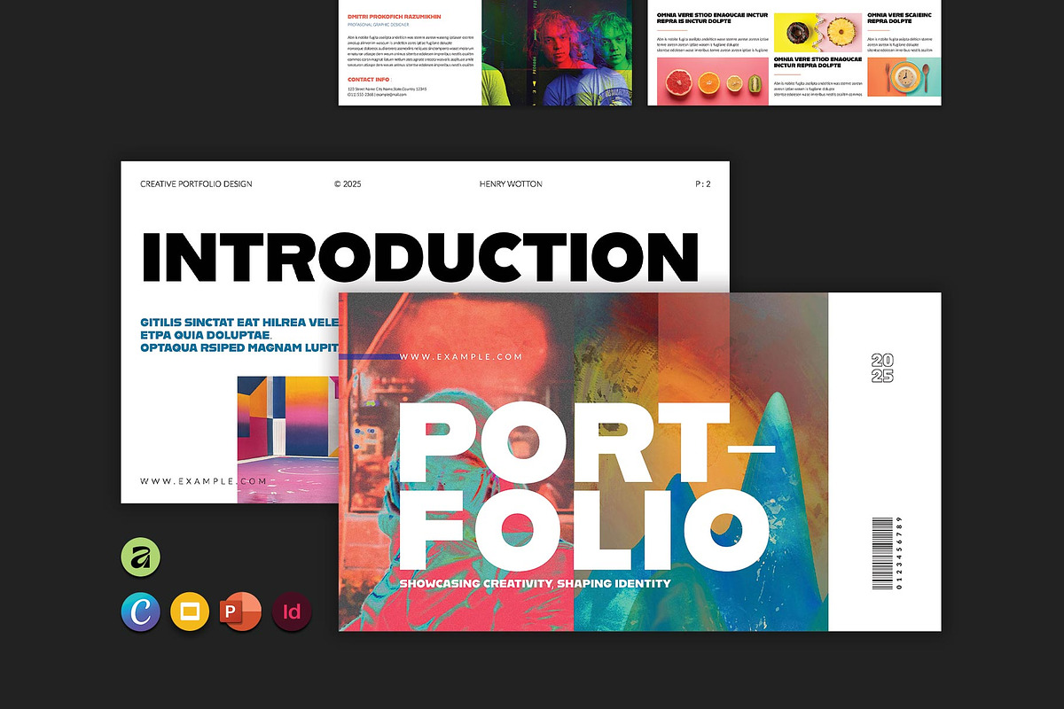 Portfolio Presentation Template, a Presentation Template by ElvinPrint (Photo 1 of 8)