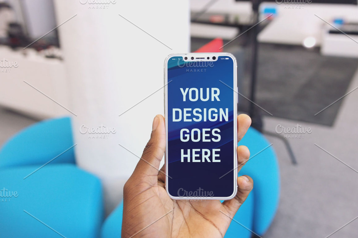 Apple iPhone X Mock-up Pack, an iPhone Mockup by Laura (Photo 2 of 5)