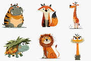 Quirky Cartoons animal clipart, an Illustration by CreationArt (Thumbnail 2 of 5)