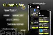 Padel Booking & Shopping App UI Kit, an UI Kit Template by Creative Perspective (Thumbnail 3 of 6)