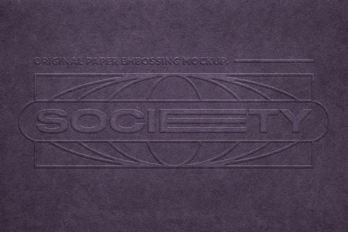 Paper Embossing Mockup, an Advertising Mockup by Design Squad (Photo 4 of 6)