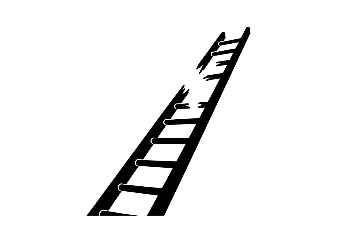 50 Broken Ladder Silhouette Bundle, an Illustration by Designs_River (Photo 20 of 51)