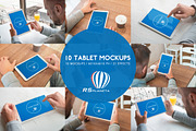 10 Tablet Mockups, an iPad Mockup by RSplaneta (Thumbnail 1 of 8)