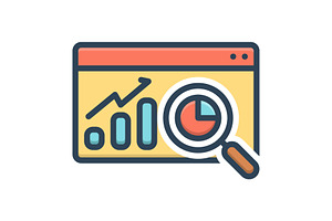 Analytics report color icon, a Duotone Icon by Creative priyanka