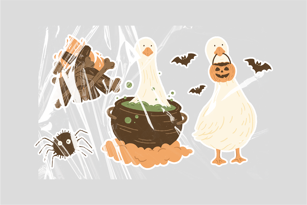 Halloween Goose Hand Drawn, an Object Illustration by Jump Studio (Photo 3 of 5)