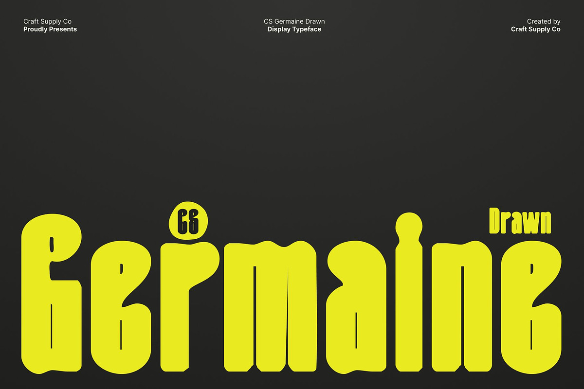 CS Germaine Drawn, a Sans Serif Font by Craft Supply Co. (Photo 1 of 8)